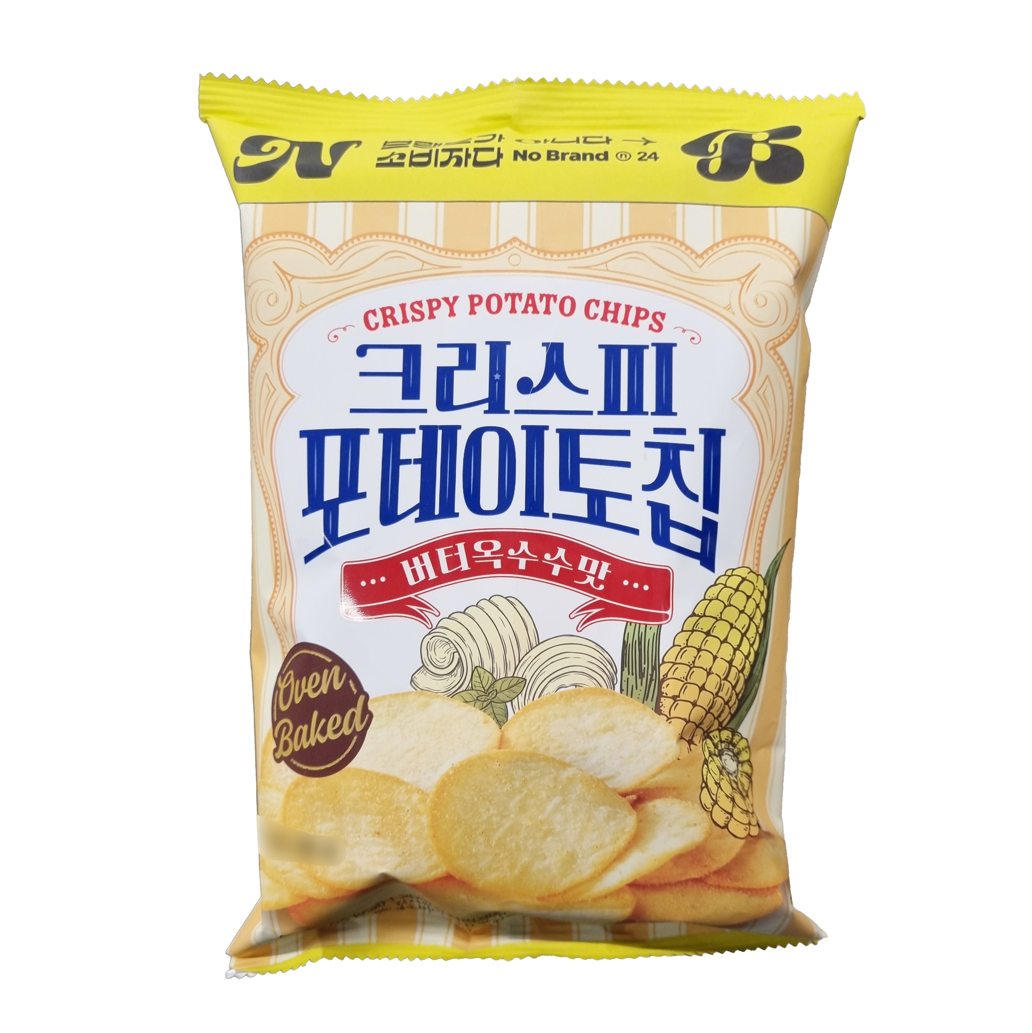 NOBRAND Crispy potato chip butter corn 크리스피 포테이토칩 버터옥수수 80g